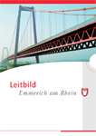 Titelbild des Leitbildes der Stadt Emmerich am Rhein mit Rheinbrücke