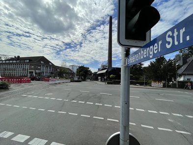 Baustelle am Kreuzungsbereich Steintor / Eltener Straße / ´s-Heerenberger Straße