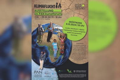 Plakat Ausstellung "Klimaflucht"