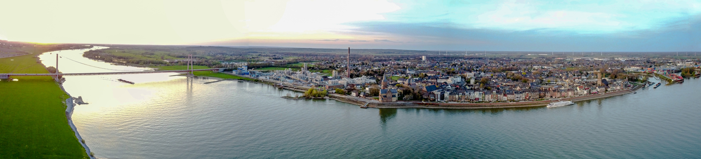 Panoramaaufnahme Emmerich am Rhein